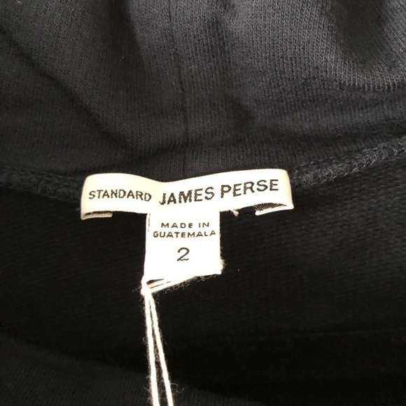James Perse Navy Cowl Neck Sweatshirt 2 M - Picture 4 of 8